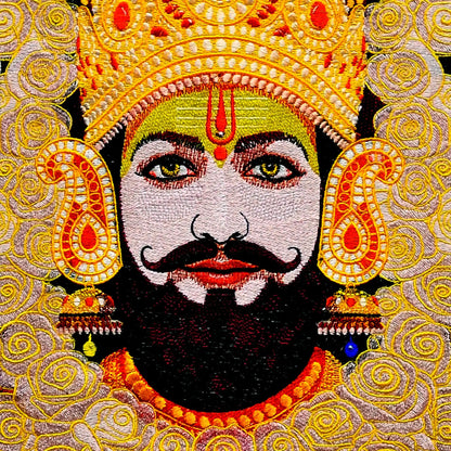 Khatu Shyam Ji detalied embroidery art work from embroidist