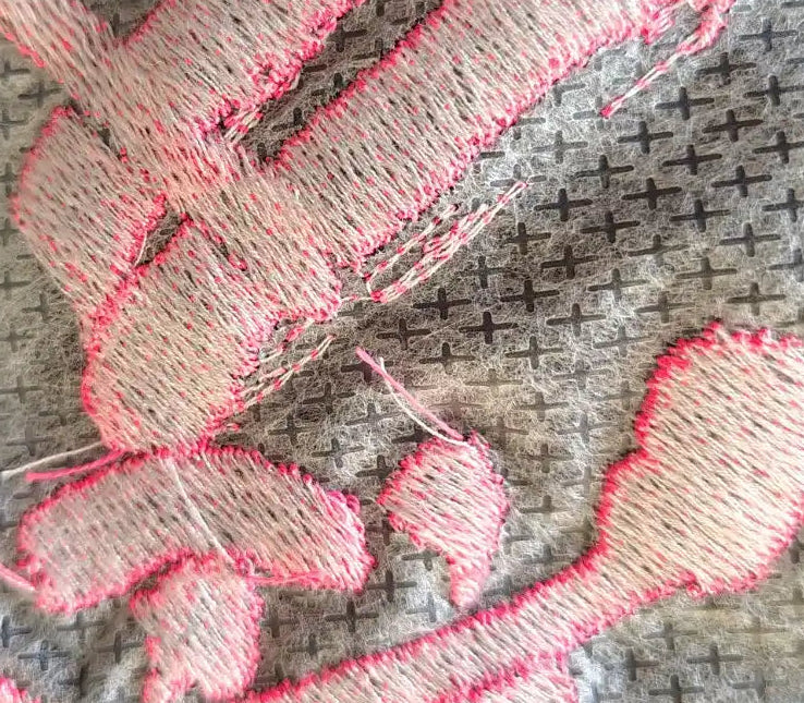 Embroidery backing material used for machine embroidery — Embroidist quality process