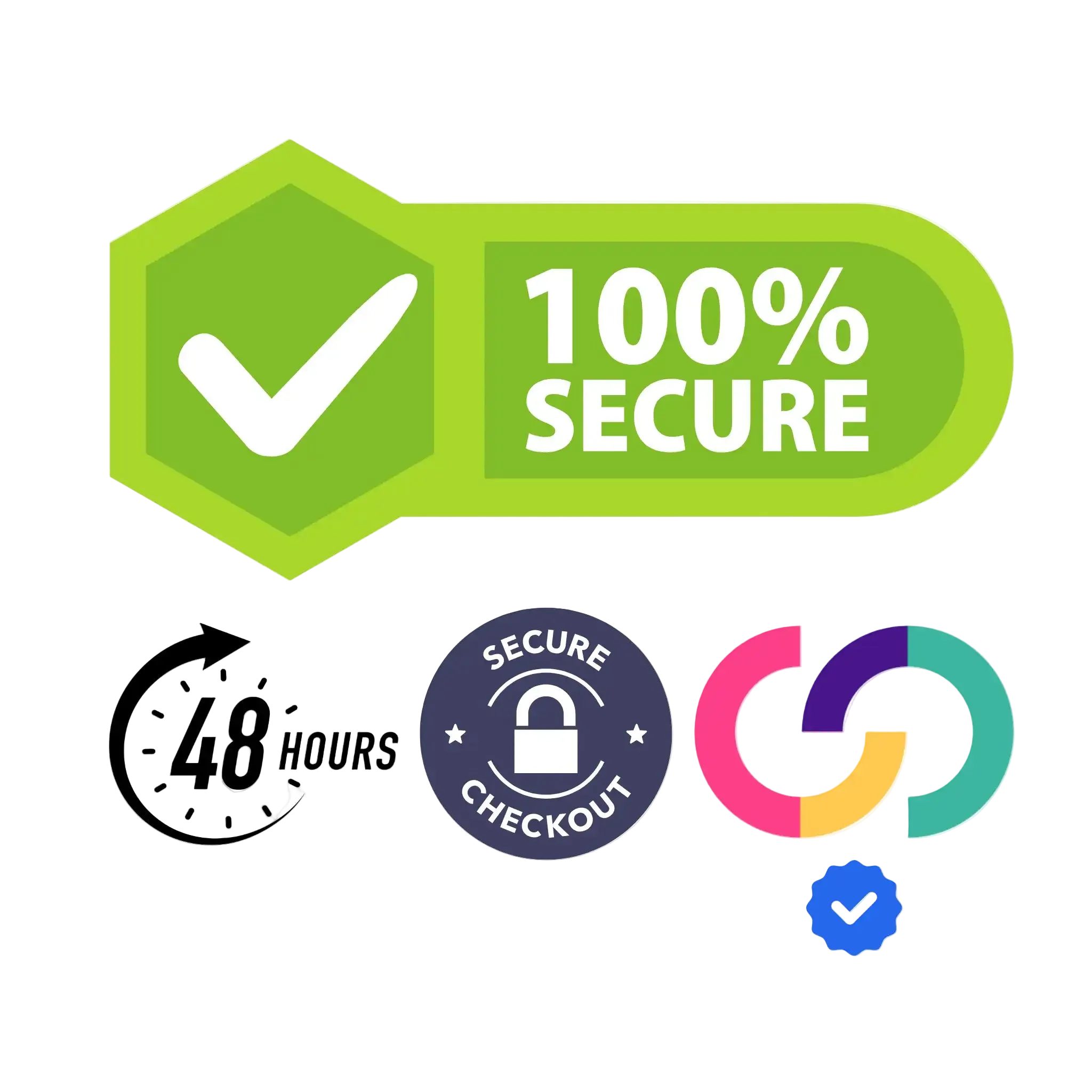 Trusted embroidery brand badges — quality and shipping guarantee by Embroidist